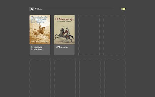 Lector Biblioteca Ceibal  from Chrome web store to be run with OffiDocs Chromium online