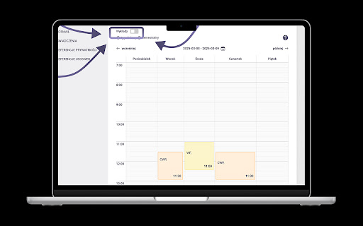 Lectures Remover Tylko Niezbędne Zajęcia  from Chrome web store to be run with OffiDocs Chromium online