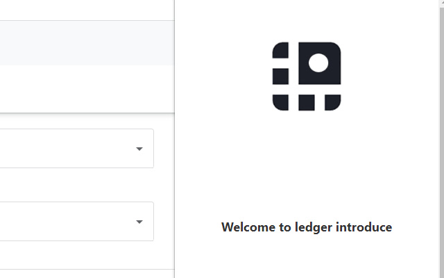ledger introduce  from Chrome web store to be run with OffiDocs Chromium online