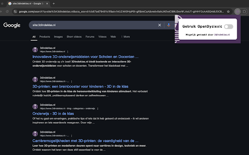 LeesMaatje de Dyslexie tool | 3dindeklas.nl  from Chrome web store to be run with OffiDocs Chromium online