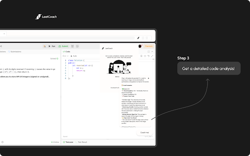 LeetCoach  from Chrome web store to be run with OffiDocs Chromium online