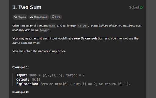 LeetCode Difficulty Remover  from Chrome web store to be run with OffiDocs Chromium online