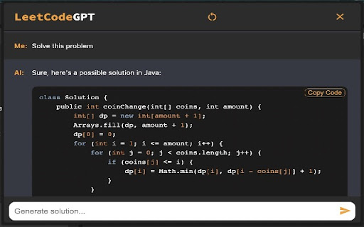 LeetCodeGPT  from Chrome web store to be run with OffiDocs Chromium online