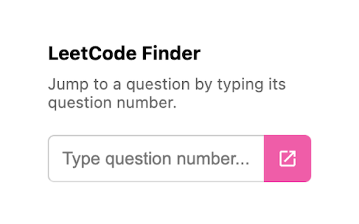 LeetCode Question Finder  from Chrome web store to be run with OffiDocs Chromium online