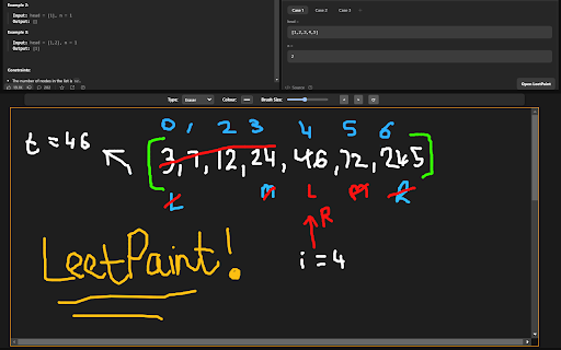 LeetPaint Paint Tool for LeetCode  from Chrome web store to be run with OffiDocs Chromium online