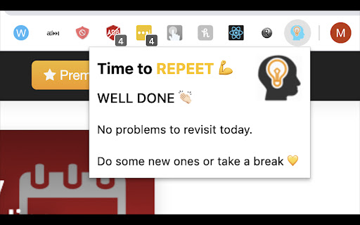 Leet Repeet  from Chrome web store to be run with OffiDocs Chromium online