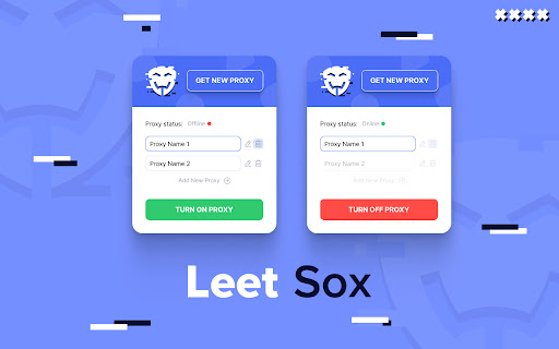 LeetSox Proxy Manager  from Chrome web store to be run with OffiDocs Chromium online