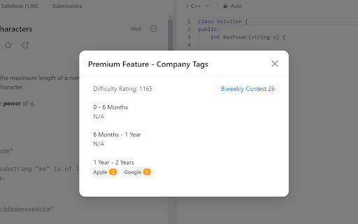 Leet Xt Supercharge your Leetcode practice  from Chrome web store to be run with OffiDocs Chromium online