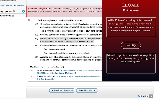 Legall  from Chrome web store to be run with OffiDocs Chromium online