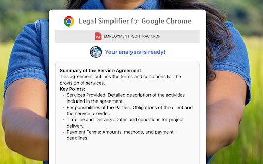Legal Simplifier AI Legal  Law GPT Assistant  from Chrome web store to be run with OffiDocs Chromium online
