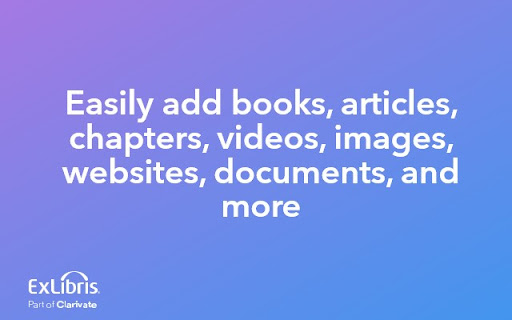 Leganto Cite it! Bookmarking Tool  from Chrome web store to be run with OffiDocs Chromium online