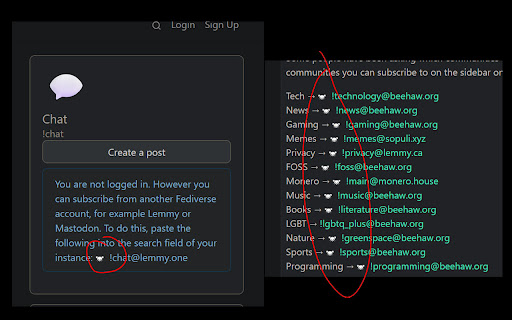 lemmy Link  from Chrome web store to be run with OffiDocs Chromium online