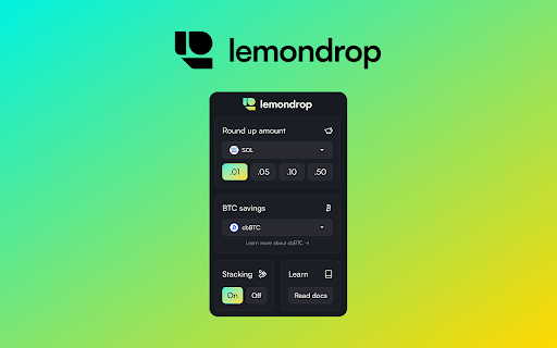 Lemondrop  from Chrome web store to be run with OffiDocs Chromium online
