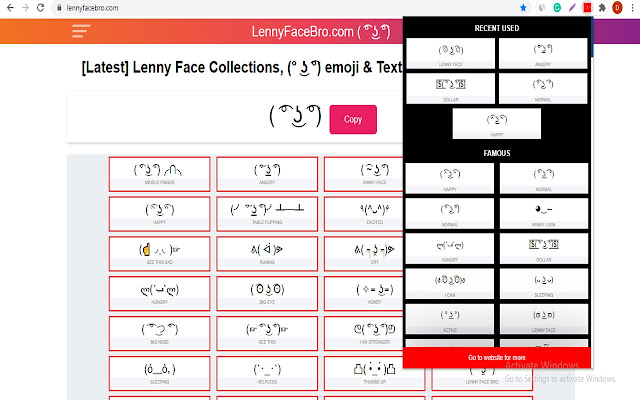 Lenny Face Bro  from Chrome web store to be run with OffiDocs Chromium online
