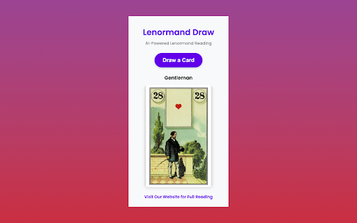 Lenormand Draw  from Chrome web store to be run with OffiDocs Chromium online