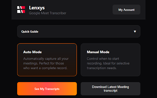 Lenxys Google Meet Integration  from Chrome web store to be run with OffiDocs Chromium online