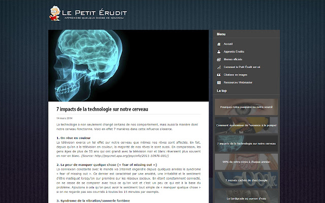 Le Petit Érudit  from Chrome web store to be run with OffiDocs Chromium online