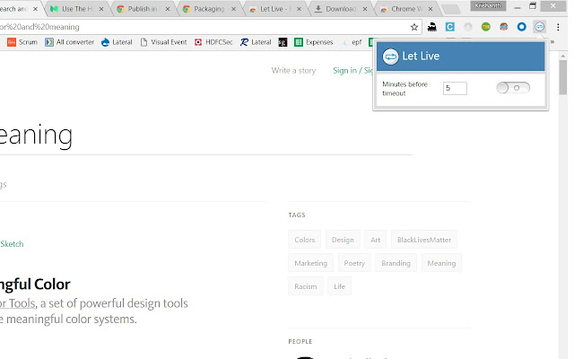 Let Live  from Chrome web store to be run with OffiDocs Chromium online