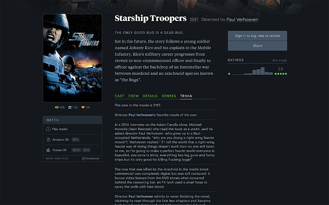 Letterboxd IMDb Trivia  from Chrome web store to be run with OffiDocs Chromium online