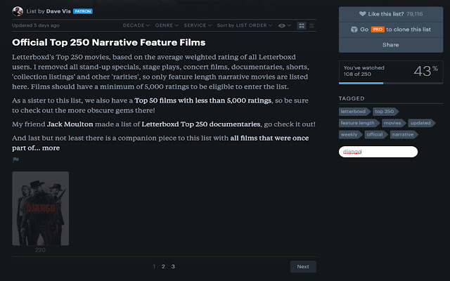 Letterboxd List Search  from Chrome web store to be run with OffiDocs Chromium online