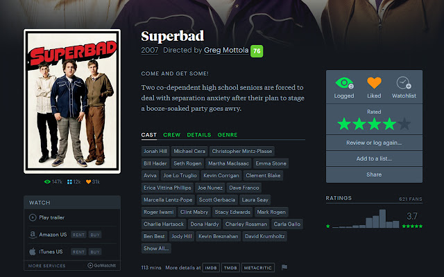 Letterboxd Metacritic Addon  from Chrome web store to be run with OffiDocs Chromium online