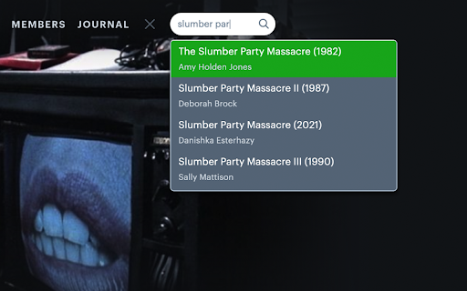Letterboxd Search Autocomplete  from Chrome web store to be run with OffiDocs Chromium online