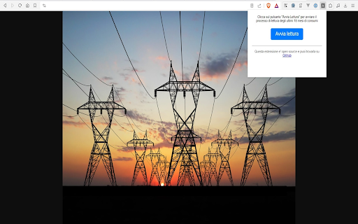 Lettura Consumi  from Chrome web store to be run with OffiDocs Chromium online