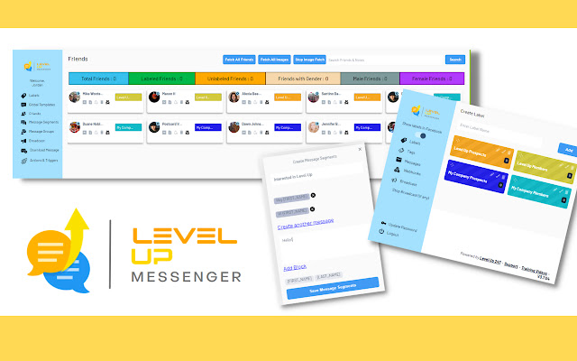 Level Up Messenger  from Chrome web store to be run with OffiDocs Chromium online