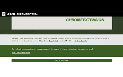 Lexian Dyslexia Safe Font  from Chrome web store to be run with OffiDocs Chromium online