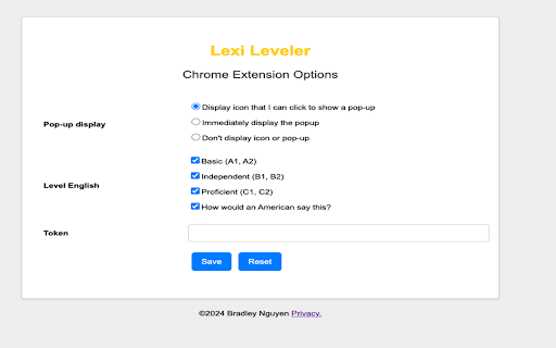 Lexi Leveler  from Chrome web store to be run with OffiDocs Chromium online