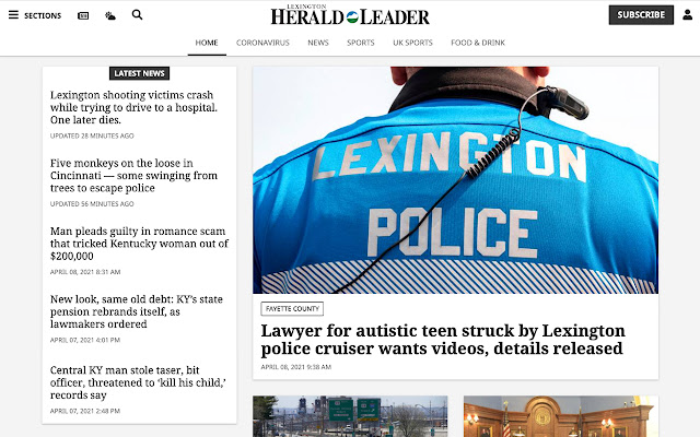 Lexington Herald Leader  from Chrome web store to be run with OffiDocs Chromium online