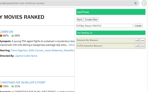 LexiTrove  from Chrome web store to be run with OffiDocs Chromium online