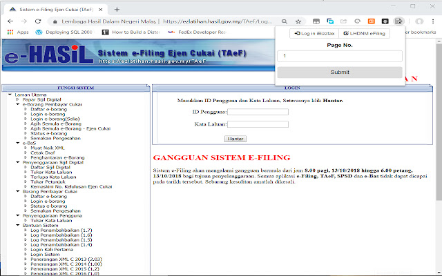 LHDNM eFiling  from Chrome web store to be run with OffiDocs Chromium online