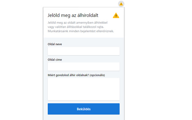 Álhír detektor  from Chrome web store to be run with OffiDocs Chromium online