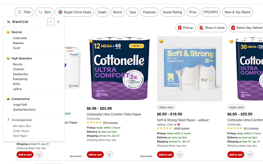 Liberal Shopper  from Chrome web store to be run with OffiDocs Chromium online