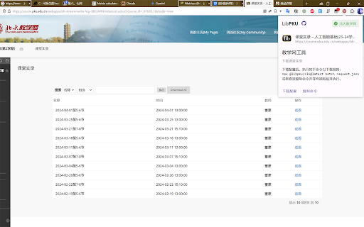 LibPKU Browser Extension  from Chrome web store to be run with OffiDocs Chromium online
