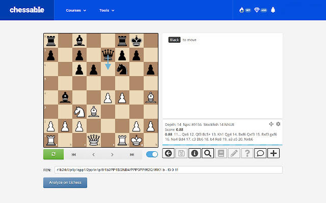 LiChessable  from Chrome web store to be run with OffiDocs Chromium online