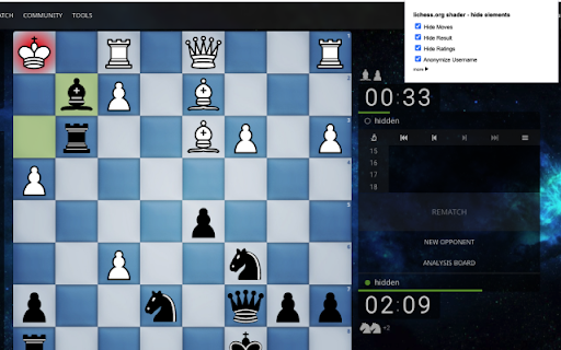 lichess.org shader  from Chrome web store to be run with OffiDocs Chromium online