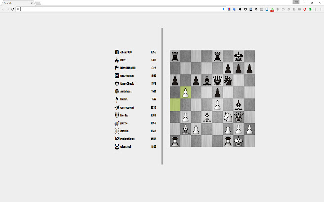 Lichess page  from Chrome web store to be run with OffiDocs Chromium online