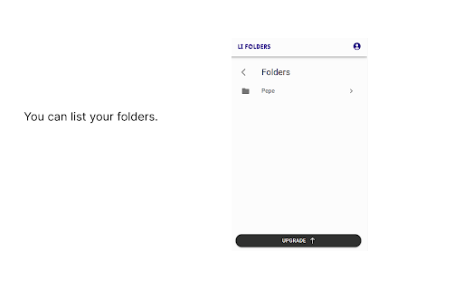 LI Folders  from Chrome web store to be run with OffiDocs Chromium online