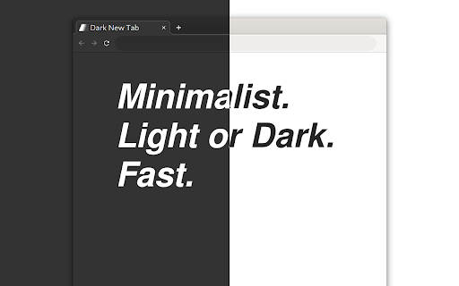 Light and Dark New Tab  from Chrome web store to be run with OffiDocs Chromium online