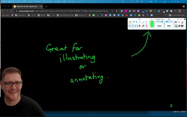 Lightboard  from Chrome web store to be run with OffiDocs Chromium online