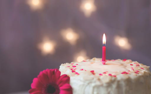 Lighted cake  from Chrome web store to be run with OffiDocs Chromium online