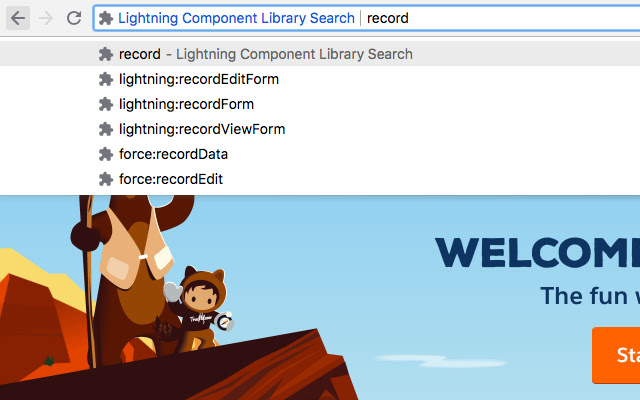 Lightning Component Library Search  from Chrome web store to be run with OffiDocs Chromium online
