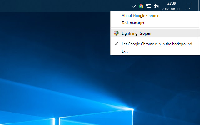 Lightning Reopen  from Chrome web store to be run with OffiDocs Chromium online