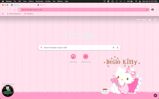 Light Pink Hello Kitty  from Chrome web store to be run with OffiDocs Chromium online