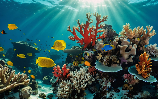Light under the ocean  from Chrome web store to be run with OffiDocs Chromium online