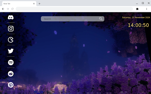 Lilac Field at Night A Minecraft Dreamscape!  from Chrome web store to be run with OffiDocs Chromium online