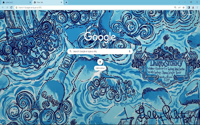 Lilly Pulitzer Dark and Stormy  from Chrome web store to be run with OffiDocs Chromium online