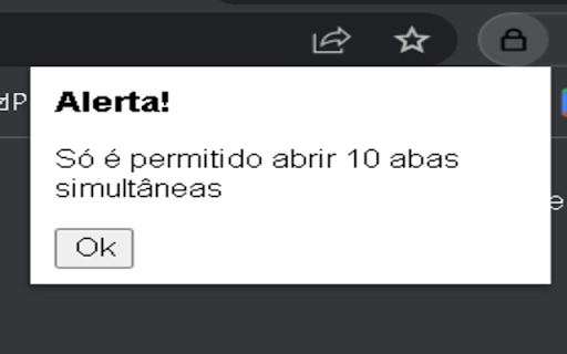 Limitador de Tabs 10  from Chrome web store to be run with OffiDocs Chromium online